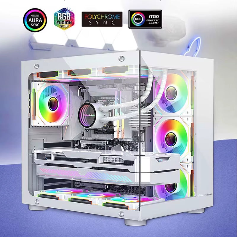 UF-1 PRISM 4 PRO Computer Chassis Fan 12Cm ARGB 4 Pin PWM Quiet Cooling Fan 12V Large Air Volume 45.2CFM/600-1500RPM
